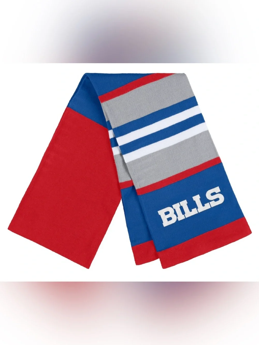 $50 Women's WEAR by Erin Andrews Buffalo Bills Stripe Glove & Scarf Set